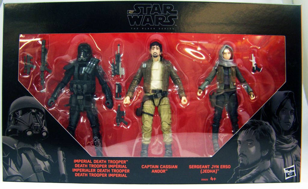Star Wars The Black Series 6 Imperial Death Trooper Captain Cassian Andor Sgt Jyn Erso Rogue One Target Exclusive 3pack