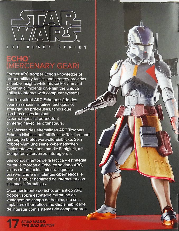 Star Wars Black Series Exclusive Echo (Mercenary Gear)