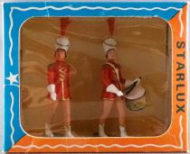 Starlux - Circus - 69 Series - Cheersleaders Marching (Red) & Drum (Red)  Mint in Box