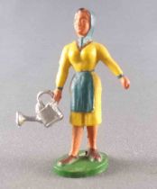 Starlux - The Farm - Farm Woman (Yellow) with Watering-can (series 53/54 ref 508)