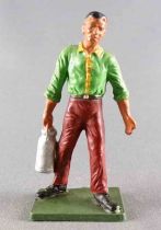 Starlux - The Farm - Farmer with Milkbottle (Green & Dark red) (75 series Ref PF4)