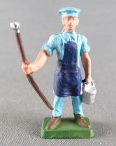 Starlux 35mm (1:50) - Circus / Zoo - Cage keeper bucket (light blue) (ref MC 3) scaled for Solido Verem