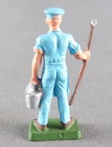 Starlux 35mm (1:50) - Circus / Zoo - Cage keeper bucket (light blue) (ref MC 3) scaled for Solido Verem