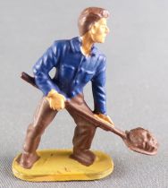 Starlux 35mm (1:50) - Civilians - Garbage Worker with Shovel Bleu & Brown (ref 1057)