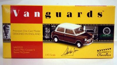 Steve McQueen - Austin Mini Cooper S (by Vanguards) scale 1:43 - Corgi ...