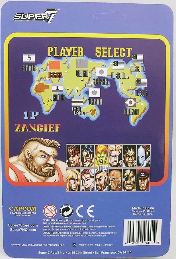 Street Fighter II Zangief ReAction Figure