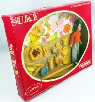 Suky - Ensemble \ Camping\  avec Poupée 14cm - Matchbox 1974