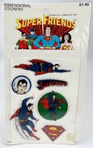 Superman -Dimentional Stickers - EZ International 1973