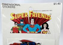 Superman -Dimentional Stickers - EZ International 1973