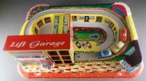 Technofix GE 308 1964 Lift Garage with 3 Mechanical tin Cars  Complete Boxed