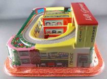 Technofix GE 308 1964 Lift Garage with 3 Mechanical tin Cars  Complete Boxed