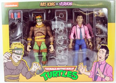 NECA Teenage Mutant Ninja Turtles Scale Rat King & Vernon Action