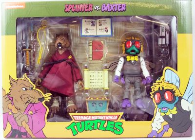 neca tmnt splinter and baxter