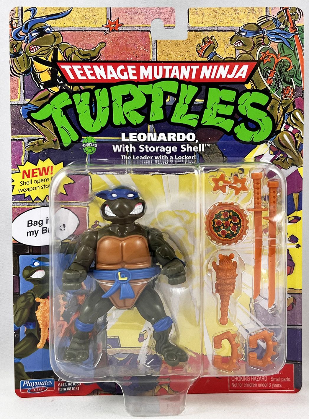 Teenage Mutant Ninja Turtles (Classic Mutants) - Playmates - Leonardo with  Storage Shell