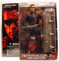 Terminator 3 - T-850 with Coffin - McFarlane Toys-  Mint on Card