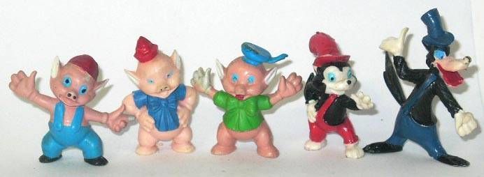 Figurine de cochon vintage / 3 petits cochons / figurine d'animal de ferme  / cochons de collection / cochons miniatures / cochons de maison de poupée  -  Canada