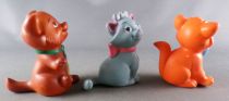 The Aristocats - Delacoste Squeeze Toys - Set of 5 Thomas O\'Malley Duchesse Toulouse Marie Berlioz