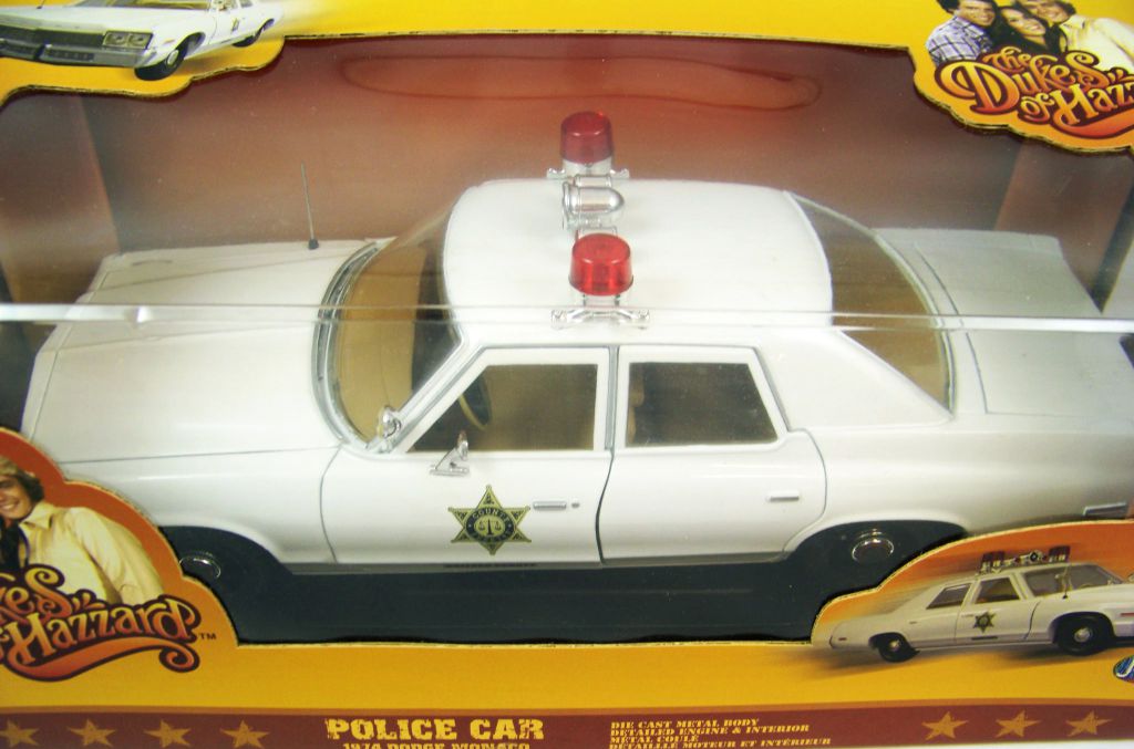 The Dukes of Hazzard - JoyRide - 1:18 scale Police Car 1974 Dodge ...