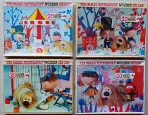 The Magic Roundabout - Arrow Games Ltd N°3164 - Complete Set of 4 Wooden Jig Saw 20 Pieces Puzzles