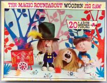 The Magic Roundabout - Arrow Games Ltd N°3164 - Complete Set of 4 Wooden Jig Saw 20 Pieces Puzzles