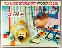 The Magic Roundabout - Arrow Games Ltd N°3164 - Complete Set of 4 Wooden Jig Saw 20 Pieces Puzzles