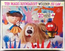 The Magic Roundabout - Arrow Games Ltd N°3164 - Complete Set of 4 Wooden Jig Saw 20 Pieces Puzzles