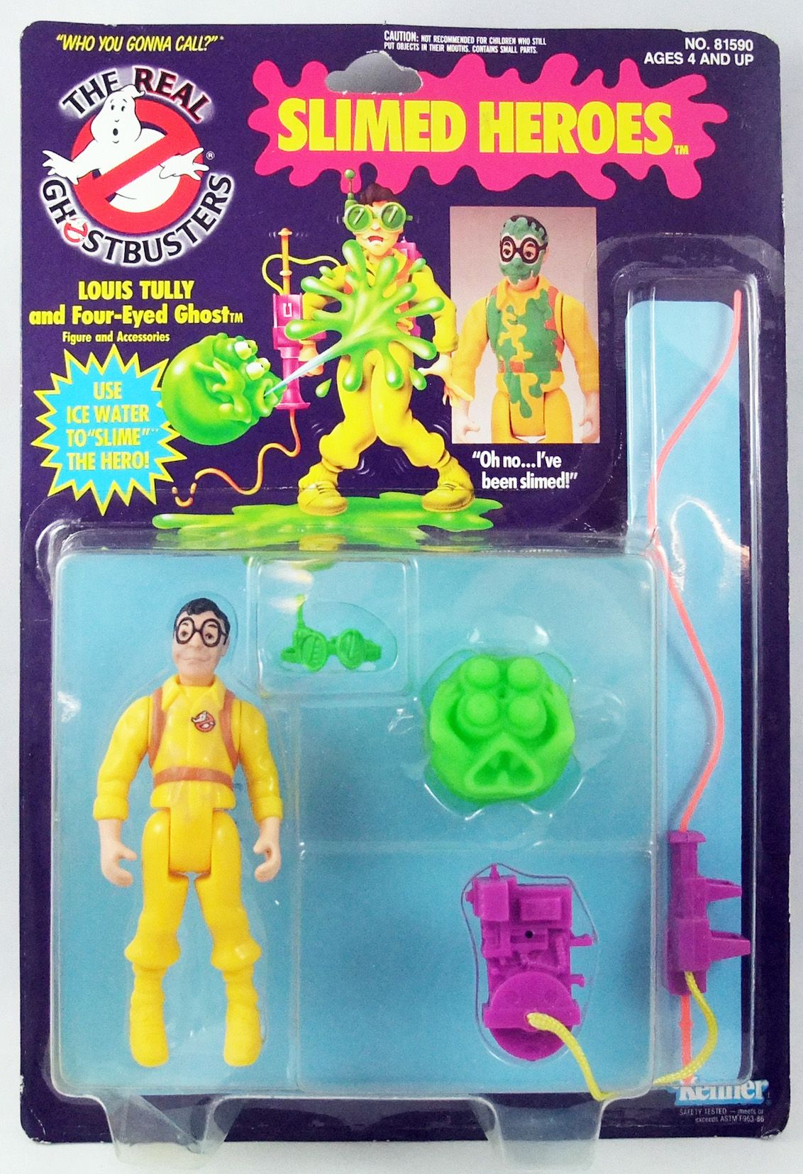 ghostbusters LOUIS TULLY power pack heroes 1989 the real kenner comple –  ActionFiguresandComics