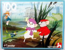 The Rescuers - Jigsaw Puzzle 100 pieces \ Bernard & Bianca save Penny\  - Nathan 1989 (ref.555479)