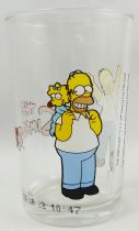 The Simpsons - Amora Mustard glass - Homer & Maggie