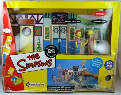 The Simpsons - Playmates - Main Street with Squeaky Voiced Teen 
