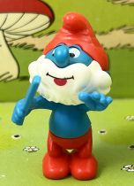 The Smurfs - Premium Knockdown Figure Kinder Surprise - Bandmaster Papa Smurf 