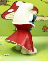 The Smurfs - Schleich - 20008 Conspirator Smurf (white coat lining)