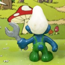 The Smurfs - Schleich - 20012 Mechanic Smurf (clear green outfit)