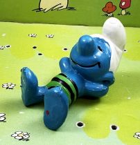 The Smurfs - Schleich - 20014 Sleeping Smurf (green & black short)