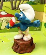 The Smurfs - Schleich - 20053 Smurf with ice (Small Pencil Sharpener)