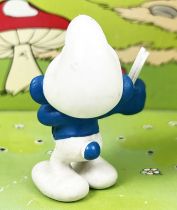 The Smurfs - Schleich - 20056 Cards player Smurf (Made in Portugal)