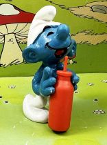 The Smurfs - Schleich - 20057 Thirsty Smurf (orange straw variation)