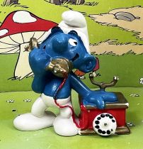 The Smurfs - Schleich - 20062 Phone Smurf (Made in Portugal)