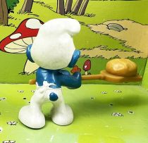 The Smurfs - Schleich - 20113 Baker Smurf (round bread)