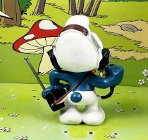 The Smurfs - Schleich - 20143 Radio Smurf (black headset/large antenna))