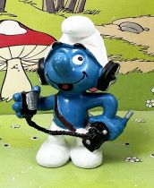 The Smurfs - Schleich - 20143 Radio Smurf (black headset/small antenna))