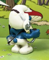 The Smurfs - Schleich - 20143 Radio Smurf (grey headset)