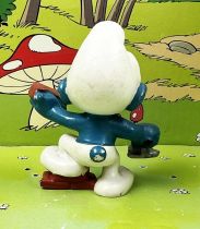 The Smurfs - Schleich - 20148 Bricklayer Smurf  (W. Berrie Co.)