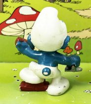 The Smurfs - Schleich - 20148 Bricklayer Smurf (red brick)