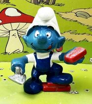 The Smurfs - Schleich - 20148 Bricklayer Smurf