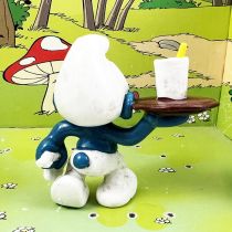 The Smurfs - Schleich - 20162 Waiter Smurf (white glass)