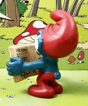 The Smurfs - Schleich - 20174 Papa Smurf with magical book (ocher wirting in dark)