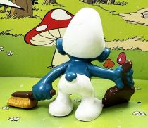 The Smurfs - Schleich - 20189 Smurf with shovel & small brush (Applause)