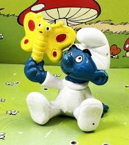 The Smurfs - Schleich - 20218 Baby Smurf with butterfly