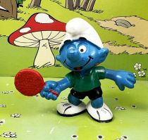 The Smurfs - Schleich - 20227 Table Tennis player Smurf (green shirt)